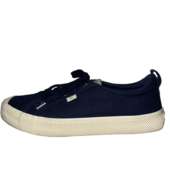 Cariuma Women’s OCA Low Blue Canvas Lace Up Shoe Casual Size 8.5 / Men’s 7 - Picture 8 of 10